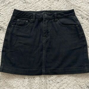 Forever 21 black Jean mini skirt